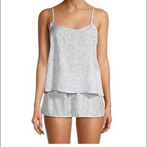 Heritage luxe Pajama set NWT blue leopard print